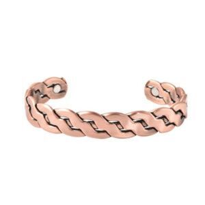 Magnetic By Design Wave Pattern Open Shank Adjustable Cuff Bracelet